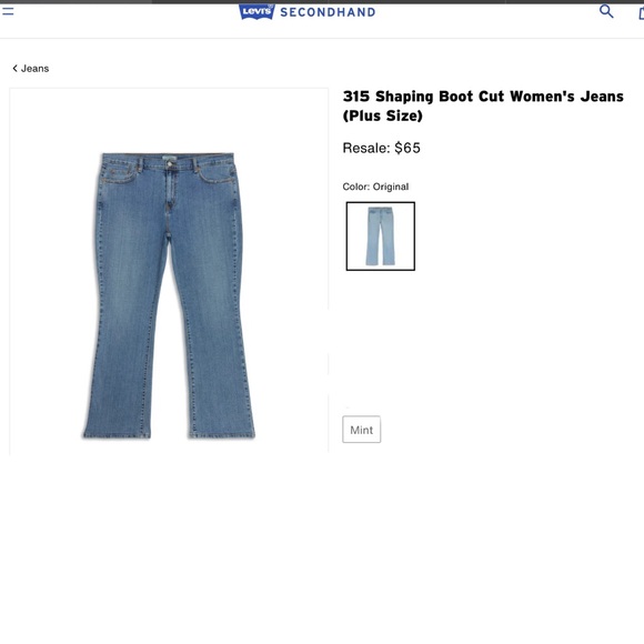 Levi’s 315 Shaping Bootcut Denim Jeans Blue - Picture 6 of 16